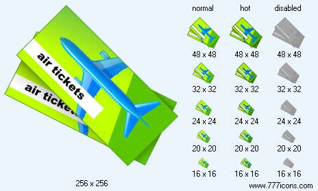 Air Tickets V2 Icon Images