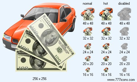 Automobile Loan Icon Images