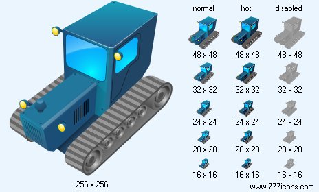 Catterpillar Tractor Icon Images