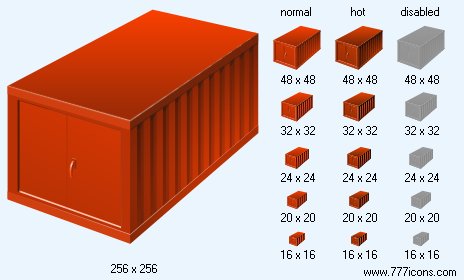 Freight Container Icon Images