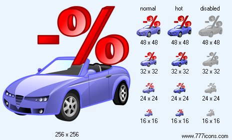 Automobile Loan Interest Payment Icon Images