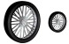 Bike wheel icons