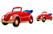 Cabriolet icons