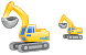 Excavator icons