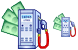 Fuel expenses icons