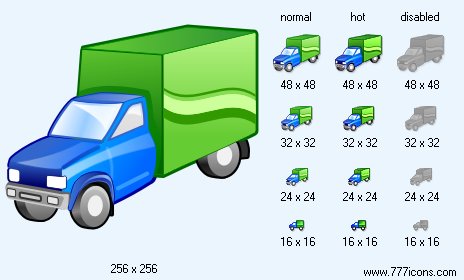 Panel Truck Icon Images