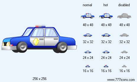 Police Car V2 Icon Images