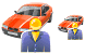 Car holder icons