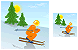 Skiing icons
