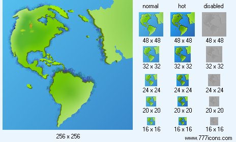 Square Earth Icon Images