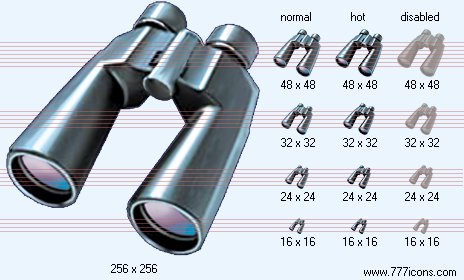 Binoculars Icon Images