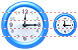 Clock icons