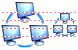 Computer network icons