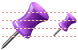 Purple pin icons