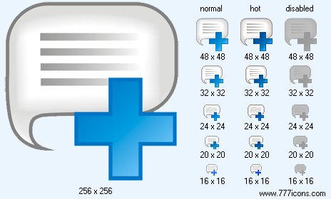 Add Comment V1 Icon Images