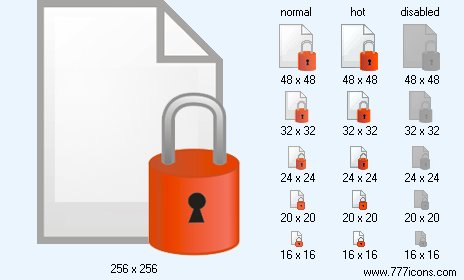 Lock Page V4 Icon Images