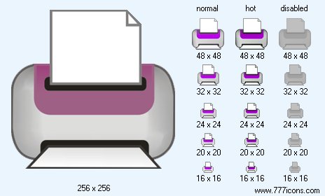 Print V5 Icon Images