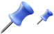 Blue pin icons