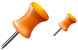 Orange pin icons