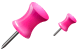 Pink pin icons