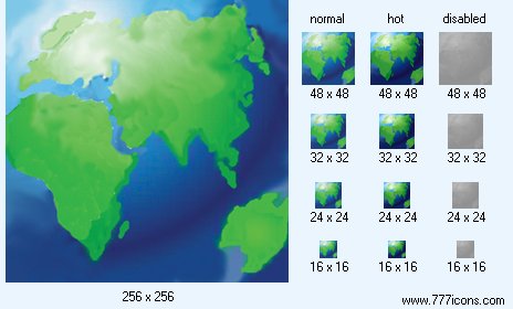 Square Earth Icon Images