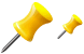 Yellow pin icons