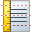 Vertical ruler icon