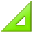 Green set square icon