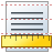 Horizontal ruler icon