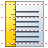 Vertical ruler icon