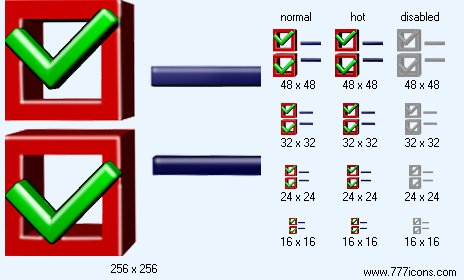 Check Options Icon Images