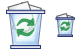 Full trash can icons