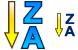 Sorting Z-A icons