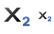 Subscript icons