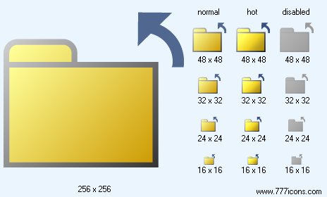 Up Folder Icon Images