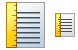 Vertical ruler icons