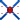 Line cross icon