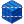 Blue cube icon