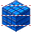 Blue cube icon