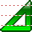Green set square icon