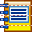 Orange pocket-book icon