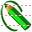 Writing green pencil icon
