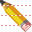 Yellow pencil icon