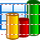 3d bar chart icon