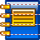Blue pocket-book icon