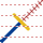 Draw across line icon