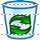 Empty dustbin icon