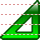 Green set square icon