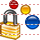 Lock color icon