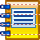 Orange pocket-book icon